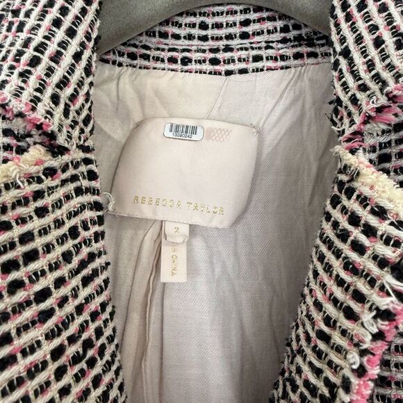 REBECCA TAYLOR Tweed Notch Lapel Blazer 🪷 - Picture 8 of 8